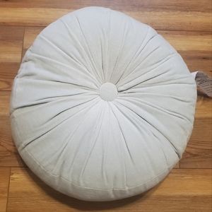 Mina Victory Velvet Pillow Green 16" Round NEW